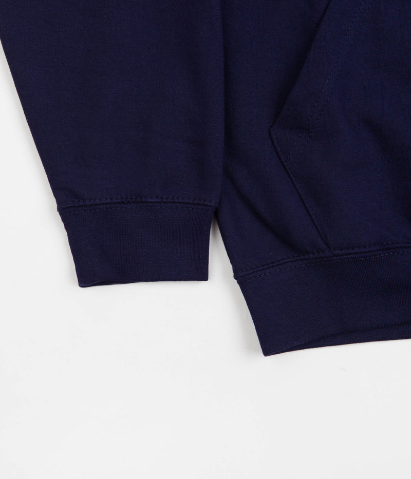 North Film Supplies Supplies Hoodie in Navy and White