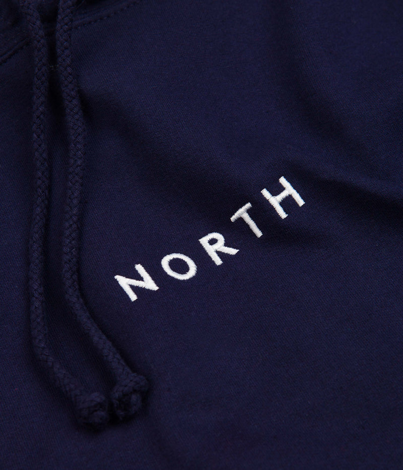 North Film Supplies Supplies Hoodie in Navy and White