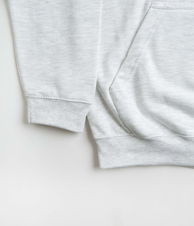 North N Logo Hoodie in Ash and Crimson