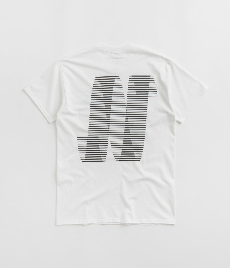 North N Logo T-Shirt in White and Black