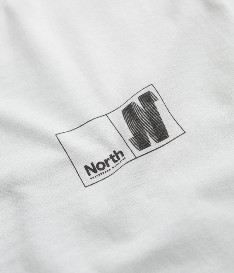 North N Logo T-Shirt in White and Black