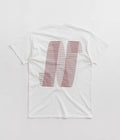 North N Logo T-Shirt in White and Crimson