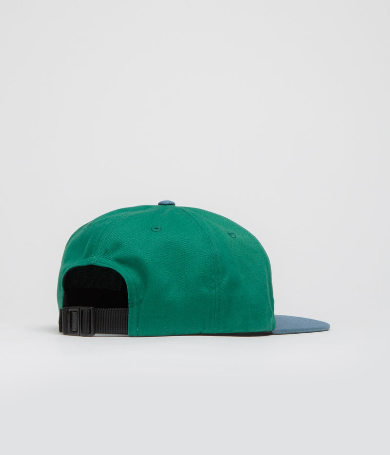 North N Logo Two Tone Cap in Green and Navy
