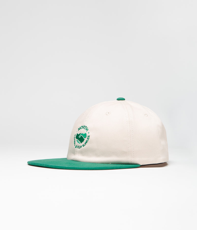 North Supplies Two Tone Cap in Cream and Green