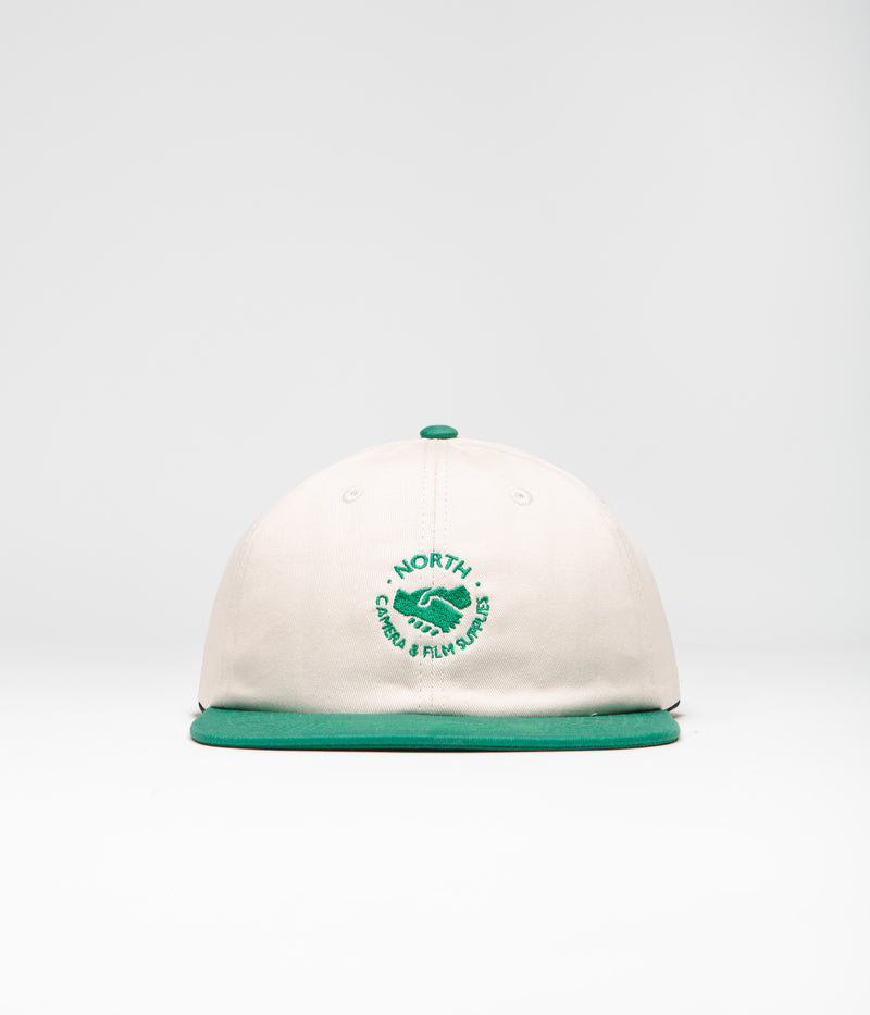 North Supplies Two Tone Cap in Cream and Green