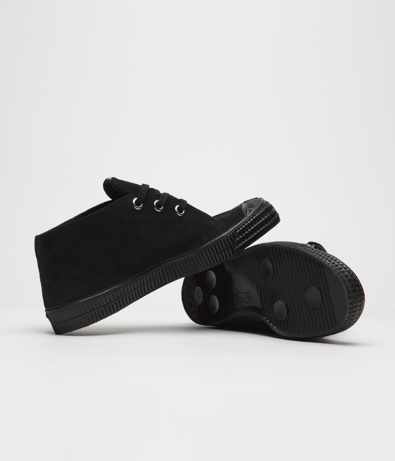 Novesta Star Chukka Suede Shoes in Mono Black