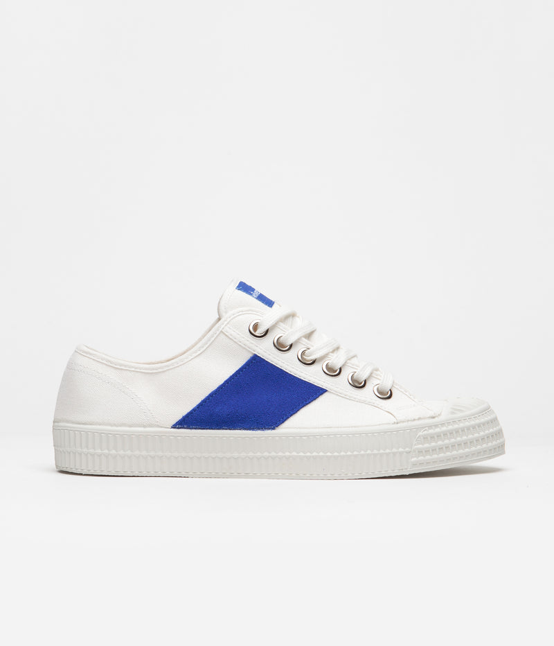 Novesta Star Master Shoes in 10 White and Blue / 110 White
