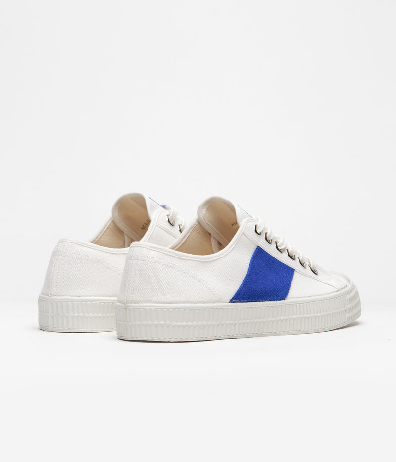 Novesta Star Master Shoes in 10 White and Blue / 110 White