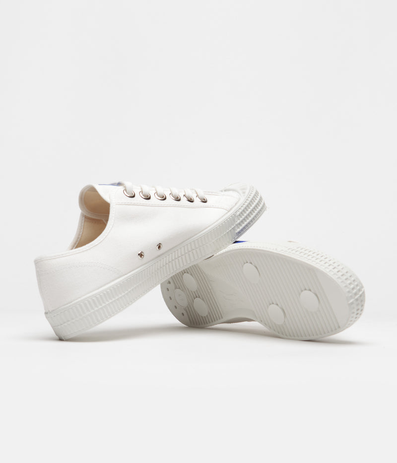 Novesta Star Master Shoes in 10 White and Blue / 110 White