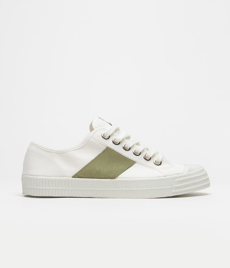 Novesta Star Master Shoes in 10 White and Green / 110 White