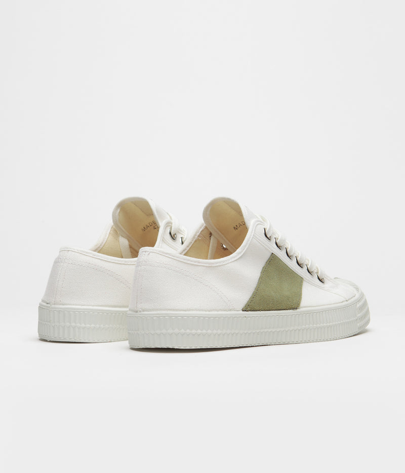 Novesta Star Master Shoes in 10 White and Green / 110 White