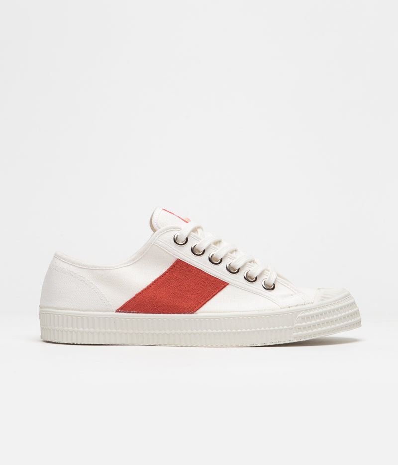 Novesta Star Master Shoes in 10 White and Red / 110 White