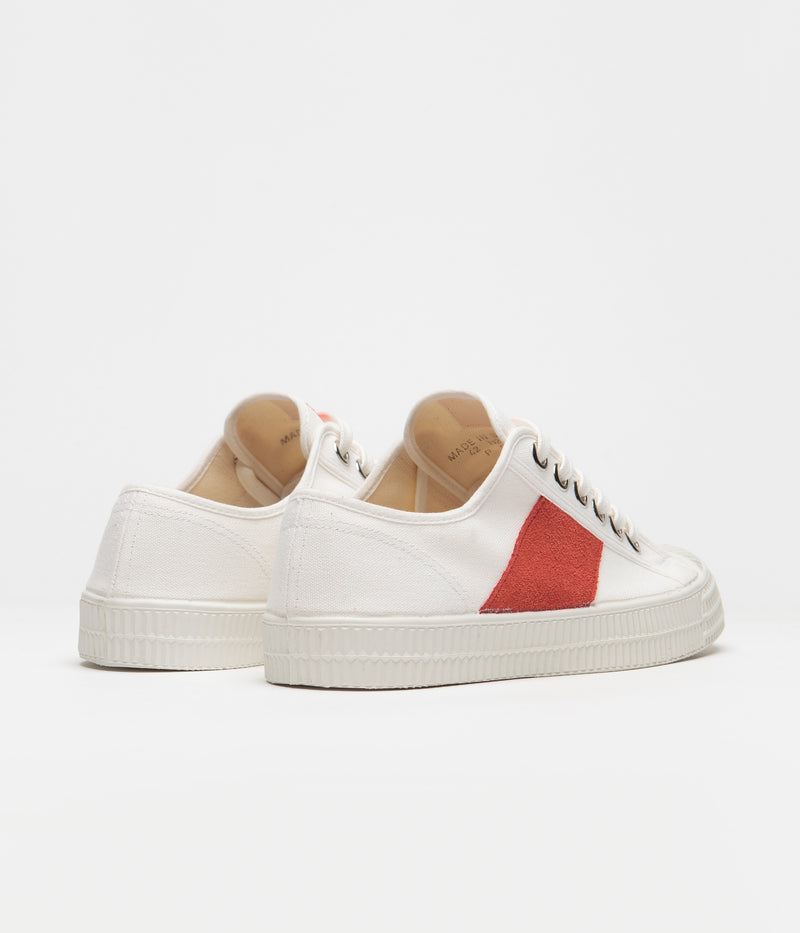 Novesta Star Master Shoes in 10 White and Red / 110 White