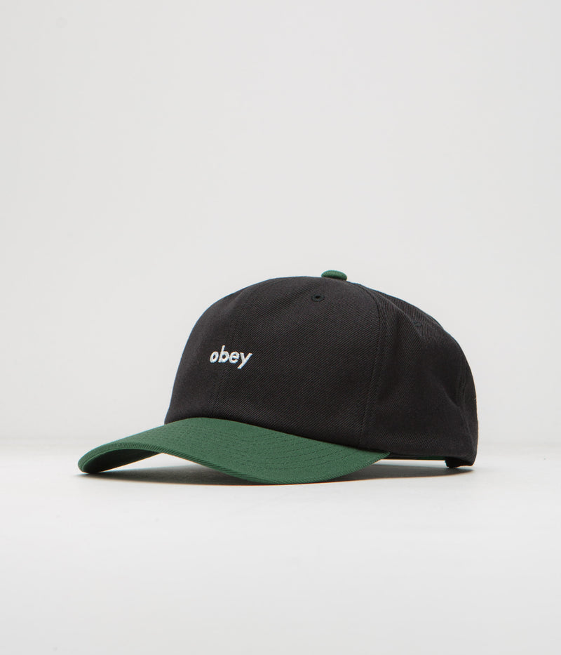 Obey 2 Tone Lowercase Cap in Black Multi