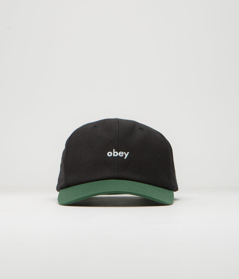 Obey 2 Tone Lowercase Cap in Black Multi