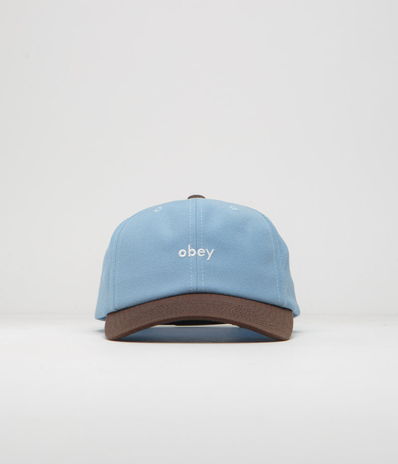 Obey 2 Tone Lowercase Cap in Light Sky Multi