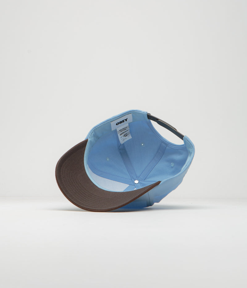 Obey 2 Tone Lowercase Cap in Light Sky Multi