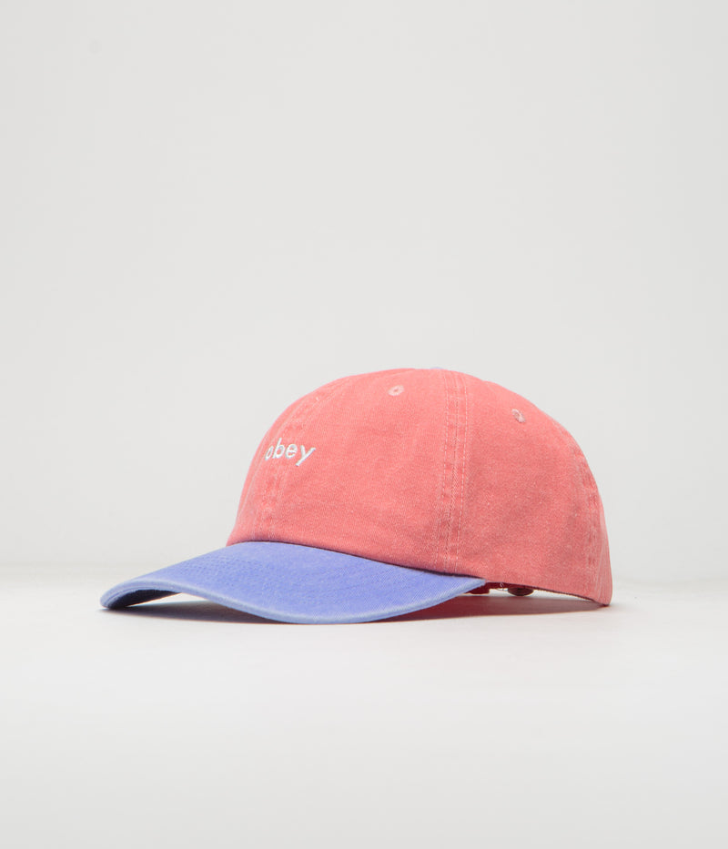 Obey 2 Tone Lowercase Cap in Pigment Coral Multi
