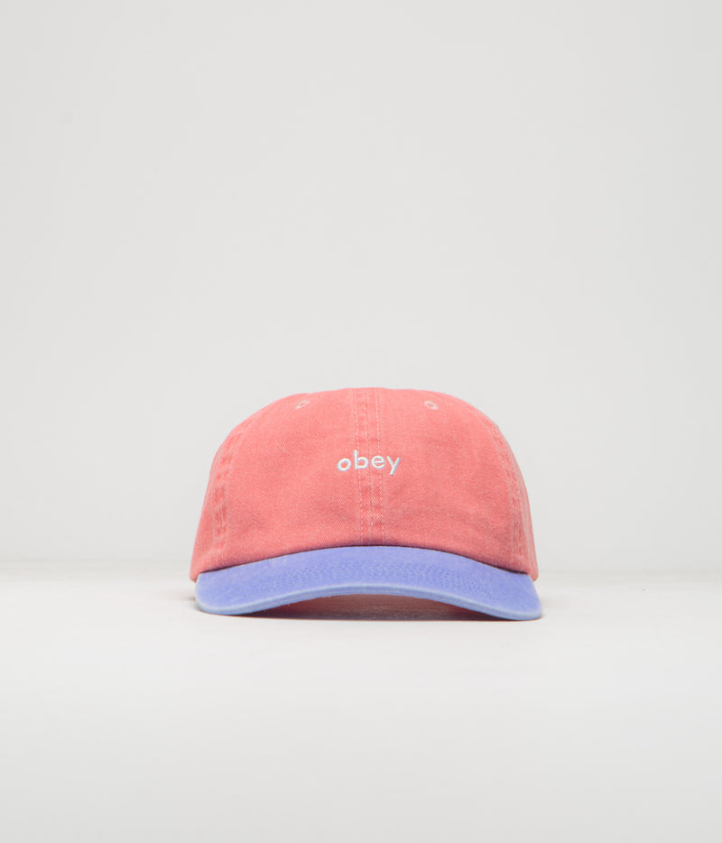 Obey 2 Tone Lowercase Cap in Pigment Coral Multi