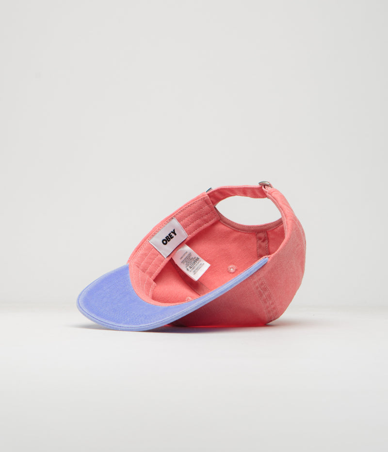 Obey 2 Tone Lowercase Cap in Pigment Coral Multi