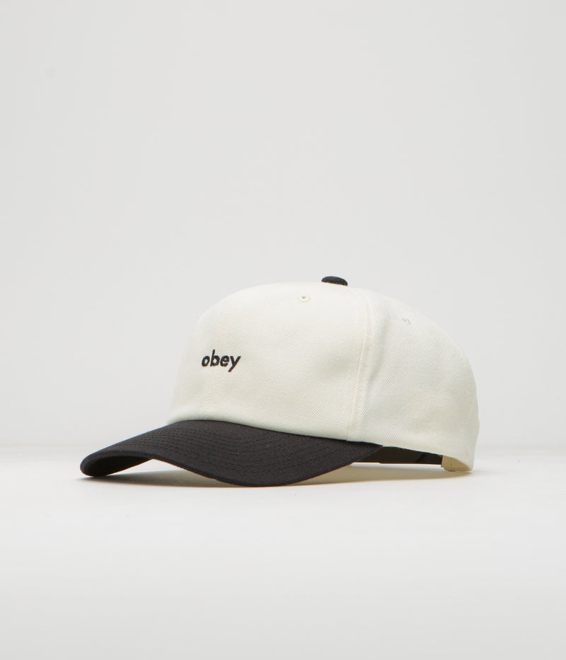 Obey 2 Tone Lowercase Cap in White Multi