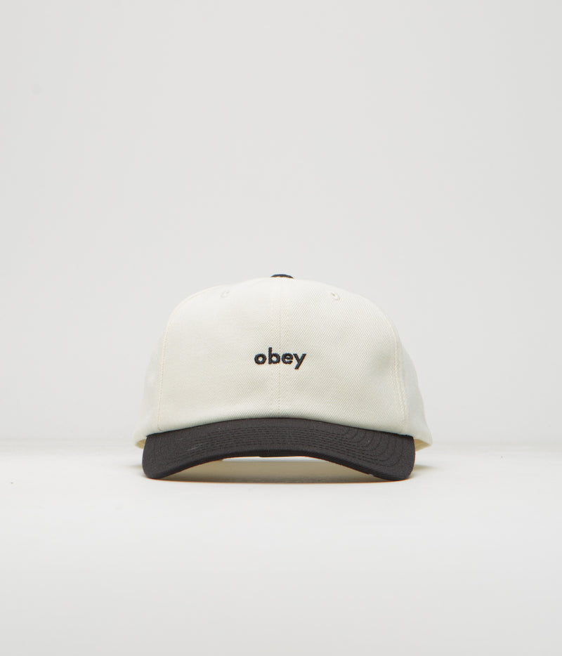 Obey 2 Tone Lowercase Cap in White Multi