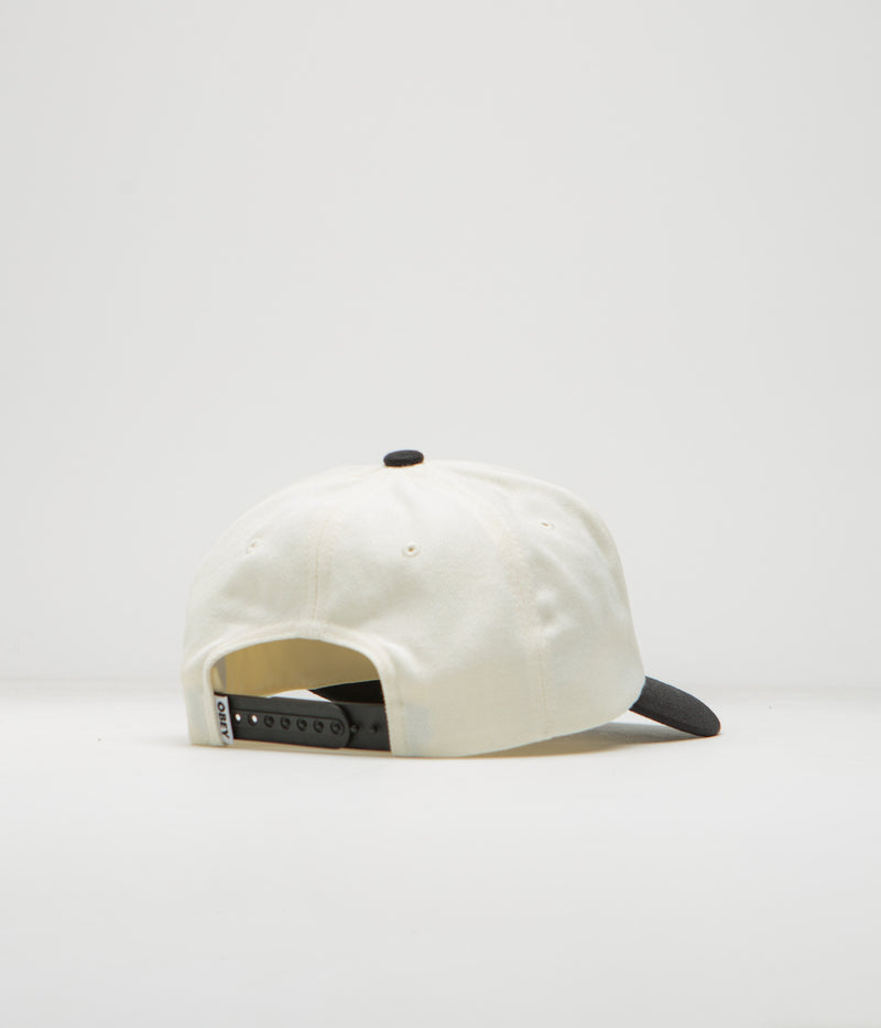 Obey 2 Tone Lowercase Cap in White Multi