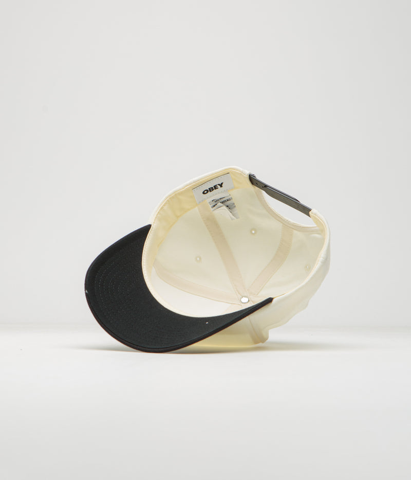 Obey 2 Tone Lowercase Cap in White Multi