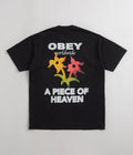 Obey A Piece Of Heaven T-Shirt in Black