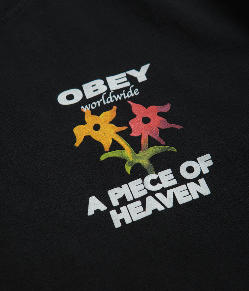 Obey A Piece Of Heaven T-Shirt in Black