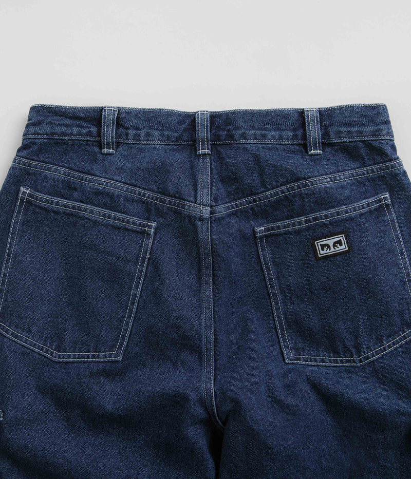Obey Big Wig Cargo Jeans in Stone Wash