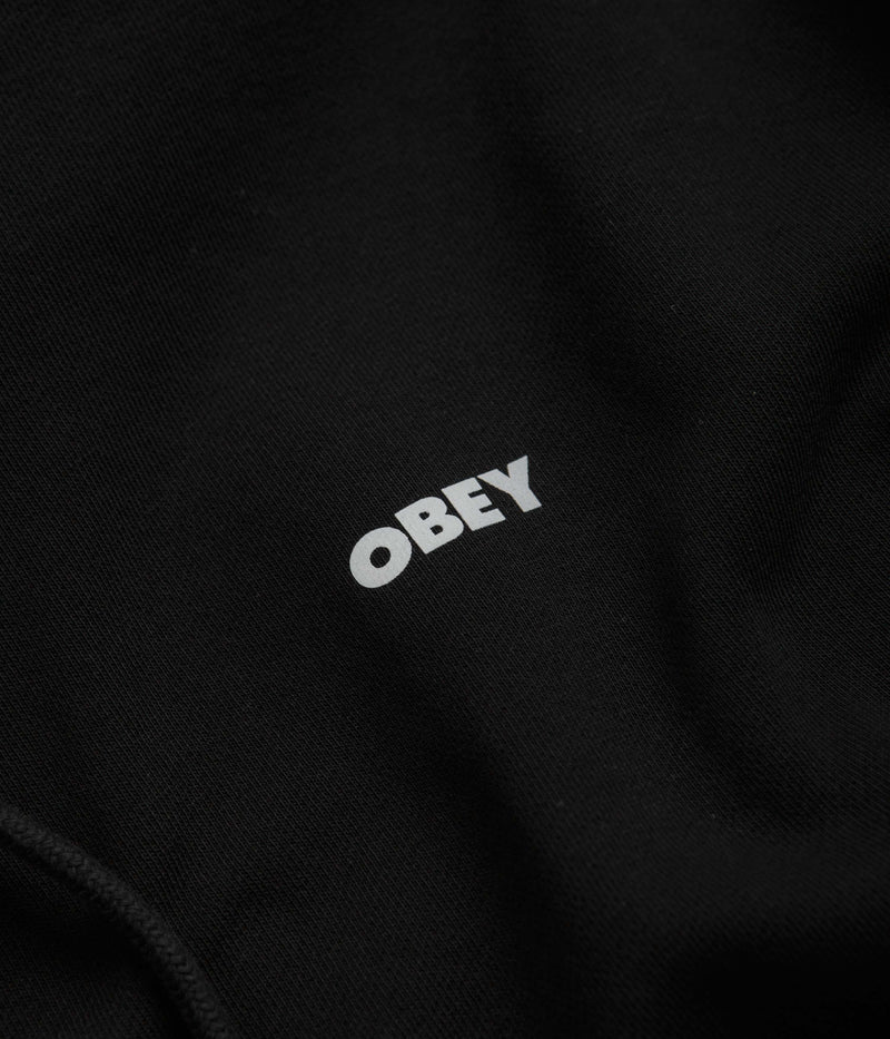 Obey Bold Boxy Hoodie in Black
