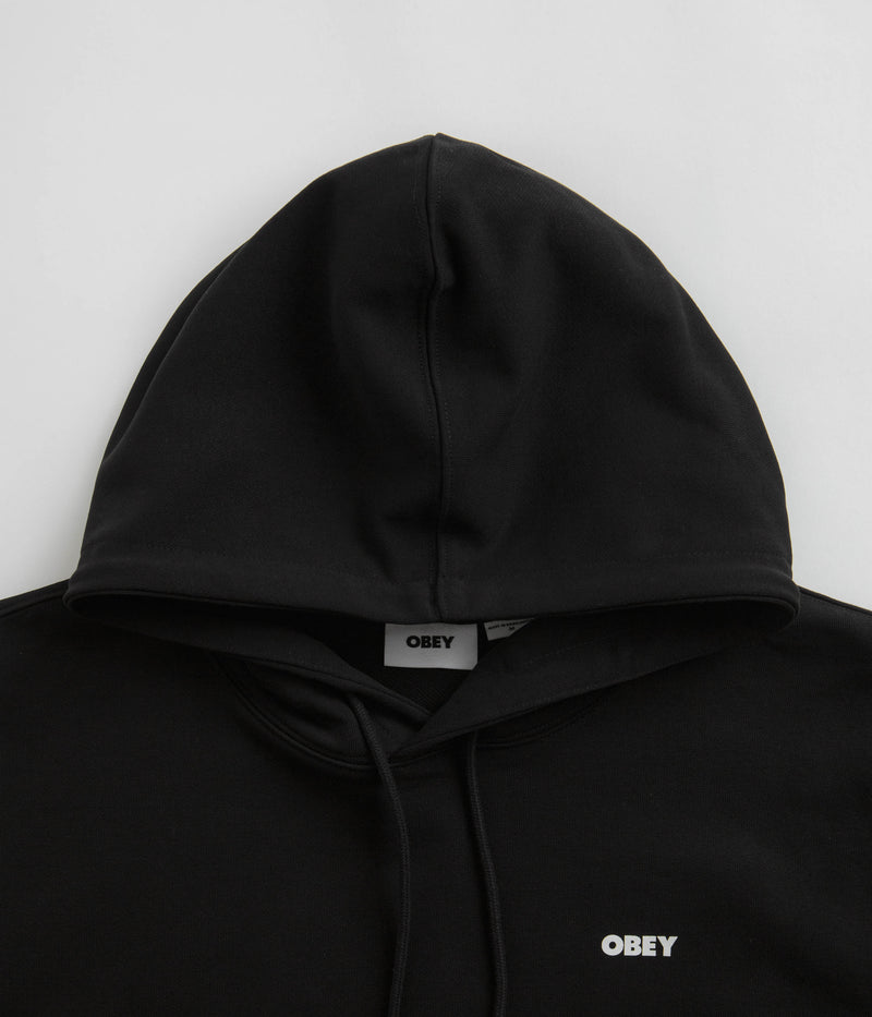Obey Bold Boxy Hoodie in Black