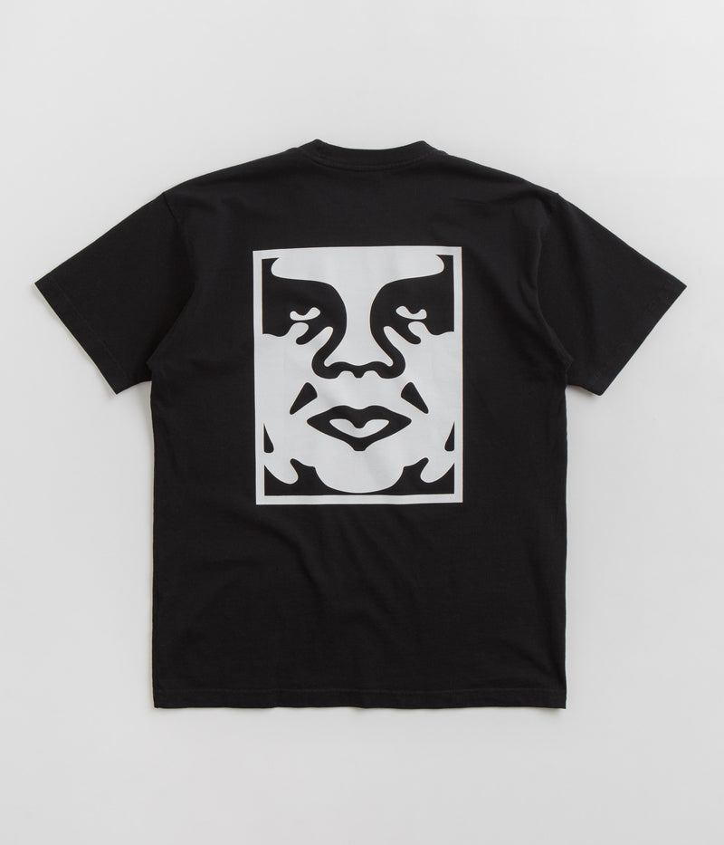 Obey Bold Icon Heavyweight T-Shirt in Jet Black