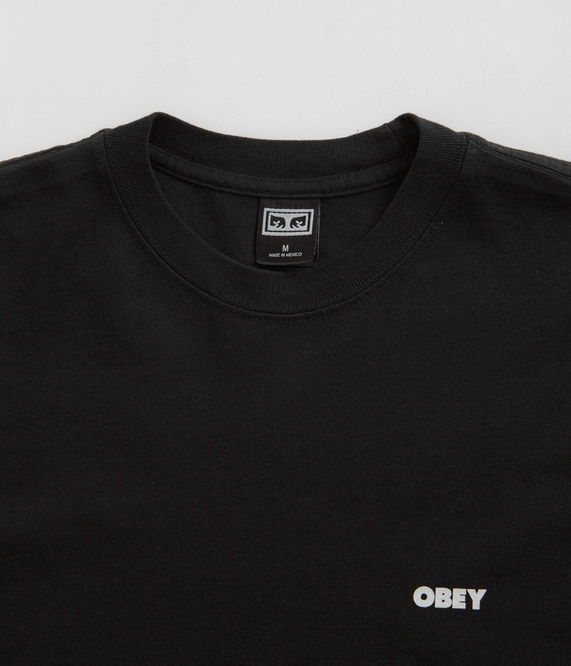 Obey Bold Icon Heavyweight T-Shirt in Jet Black