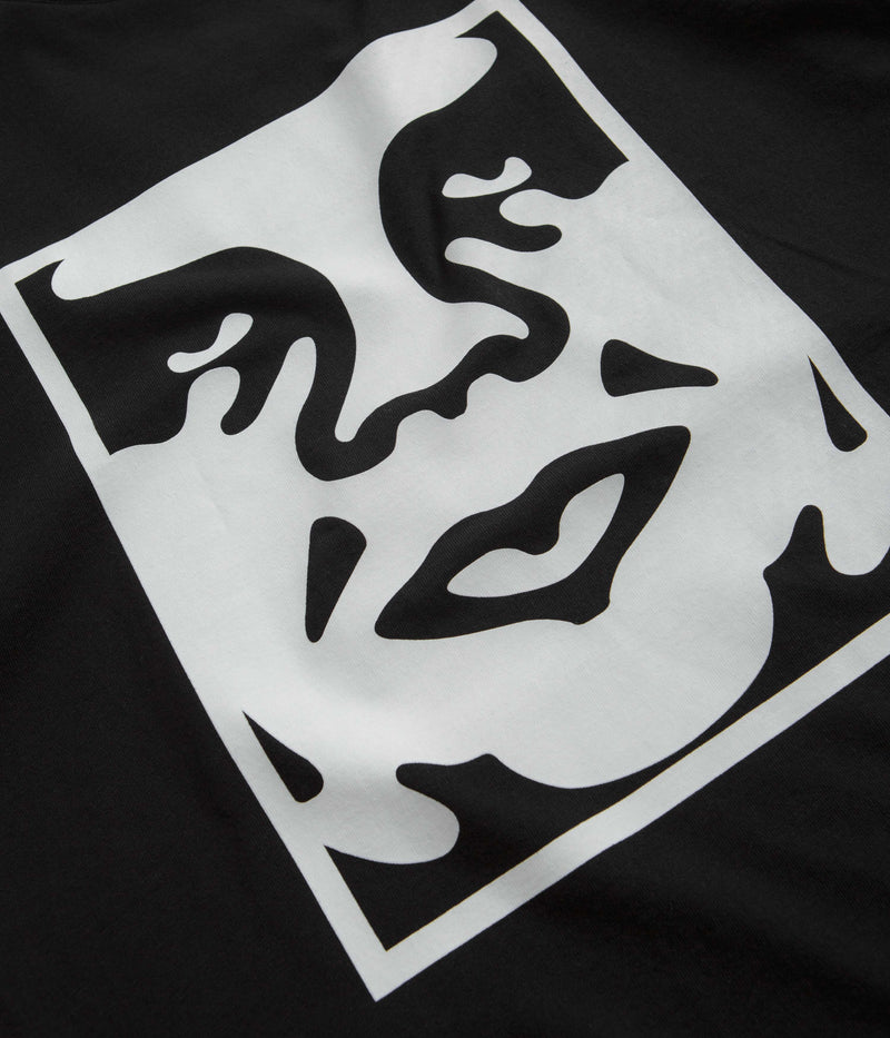 Obey Bold Icon Heavyweight T-Shirt in Jet Black
