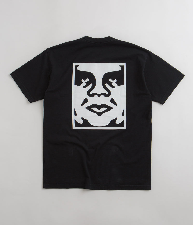 Obey Bold Icon Heavyweight T-Shirt in Off Black