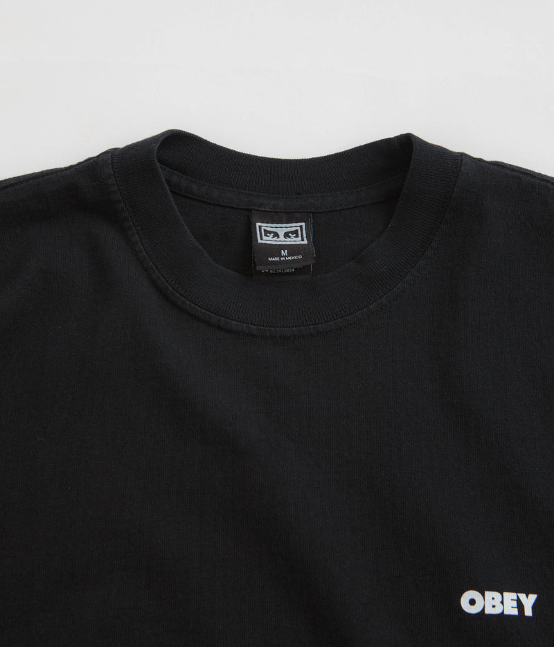 Obey Bold Icon Heavyweight T-Shirt in Off Black