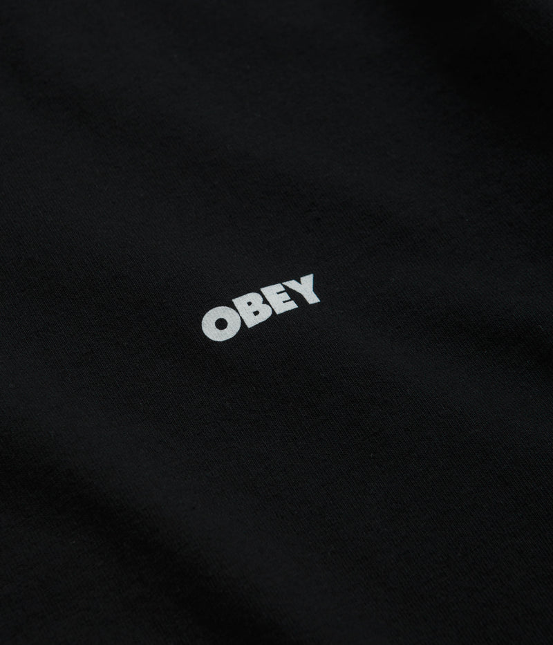 Obey Bold Icon Heavyweight T-Shirt in Off Black