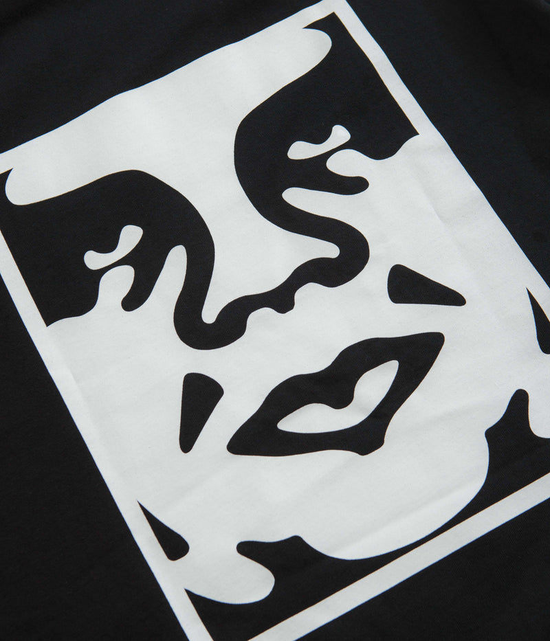 Obey Bold Icon Heavyweight T-Shirt in Off Black