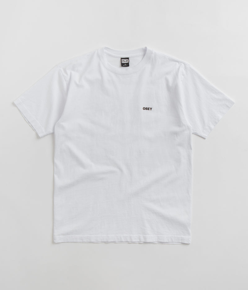 Obey Bold Icon Heavyweight T-Shirt in White