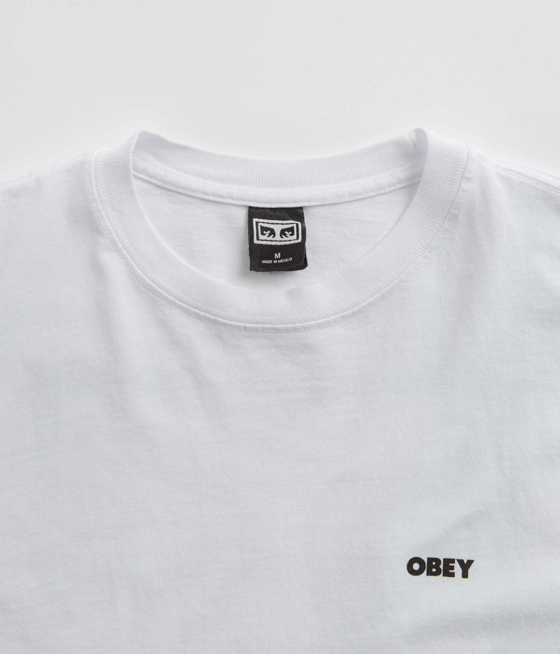 Obey Bold Icon Heavyweight T-Shirt in White