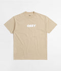 Obey Bold T-Shirt in Sand