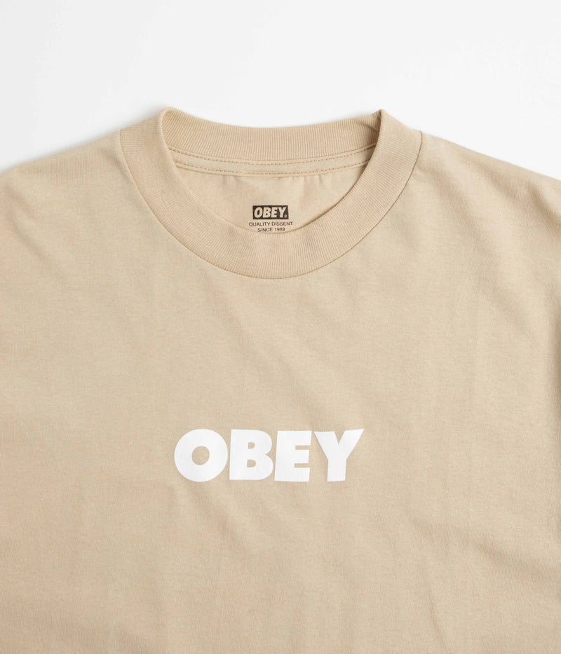 Obey Bold T-Shirt in Sand