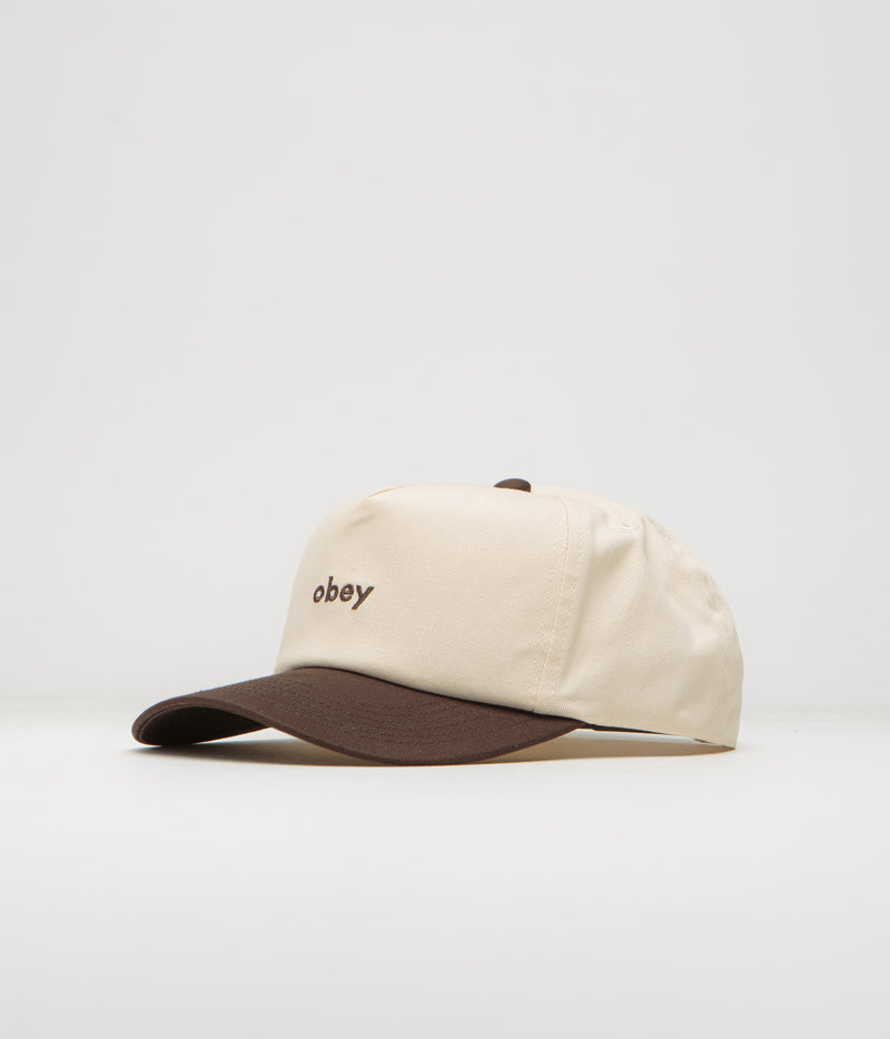 Obey Case 5 Panel Cap in Java Brown Multi