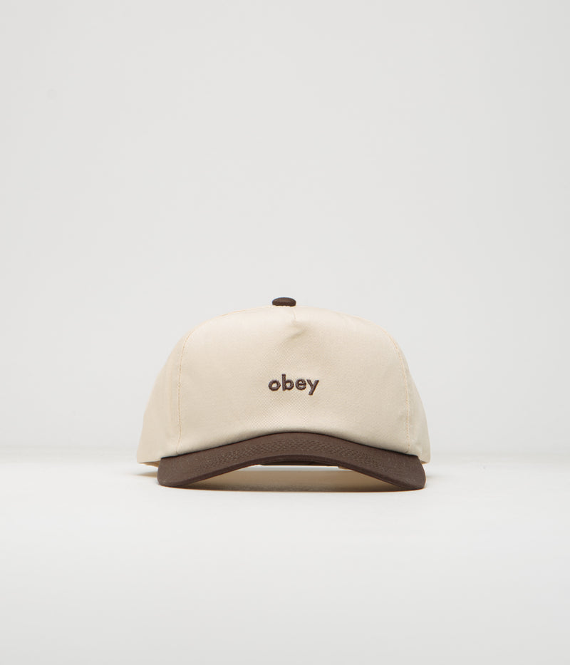 Obey Case 5 Panel Cap in Java Brown Multi
