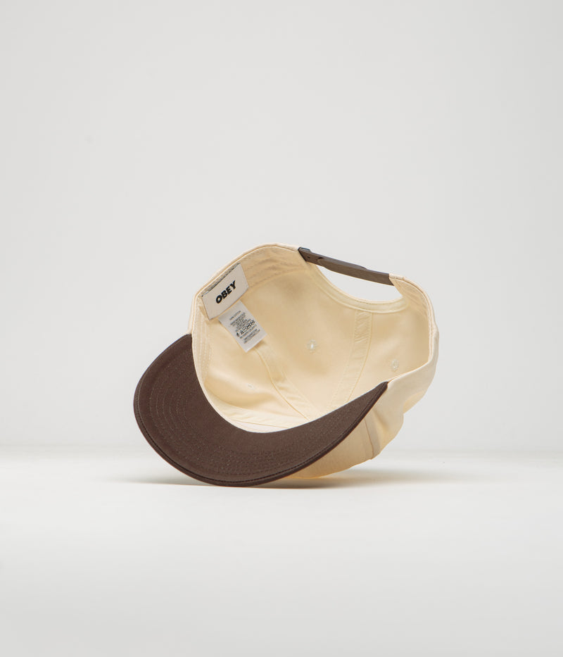 Obey Case 5 Panel Cap in Java Brown Multi