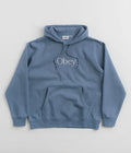 Obey Choir Hoodie in Coronet Blue