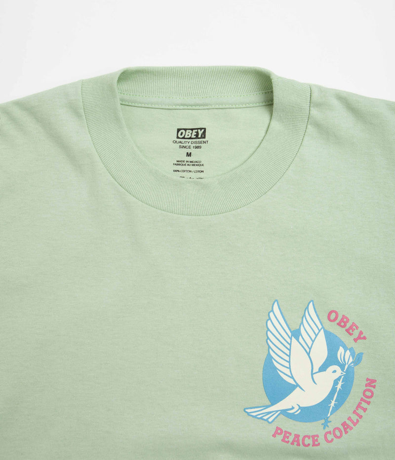 Obey Dove Barbed Wire T-Shirt in Cucumber