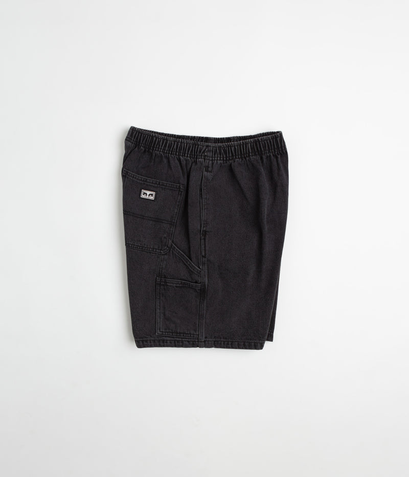Obey Easy Denim Carpenter Shorts in Black